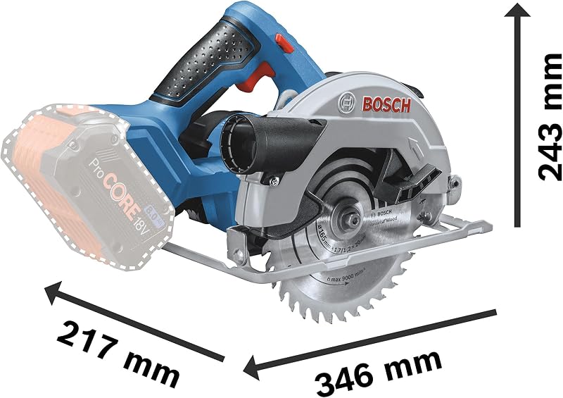 Bosch PRO Scie circulaire sans fil GKS 18V-57 G