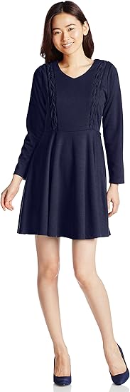 Amazon Co Jp シュープリーム ララ ワンピース 154 Op017 レディース ネイビー 日本 M 日本サイズm相当 服 ファッション小物