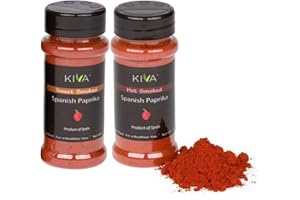 Kiva (2 PACK) HOT + SWEET Smoked Spanish Paprika - From The Famous La Vera Region of Spain - 4 oz Total WT