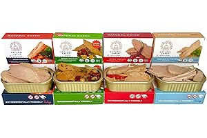 Natural Catch Tuna Filets Variety Pack, Hand Cut, Pole & Line Caught, 130 Calories Gluten-Free, Paleo, Keto Friendly, Premium Yellowfin & Albacore Tuna in Extra Virgin Olive Oil (4.4 oz per can- Pack of 12) (Variety)