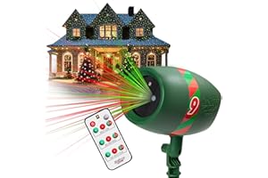 Star Shower Ultra 9 Outdoor Laser Light Show with Remote, AS SEEN ON TV, New 9 Unique Patterns, Showers Home w/Thousands of Lights, 3 Color Combinations, Motion or Still, Up to 3200 Sq Ft