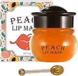 Anulely Honey Peach Lip Mask Balm for Dry Lips Overnight Plumper Moisturiser view 5