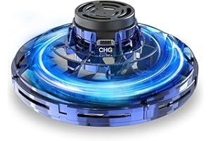 GESUNDHOME Hand Operated Mini Drones, Fidget Flying Spinner with Lights, UFO Drone Flying Toys, Cool Stuff Gadgets Christmas Birthday Gifts for Boys Girls Teens 8 9 10 11+