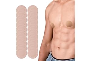 YUNEEHA 100 Pieces Disposable Nipple Covers for Men, Anti Chafing Stick Protector for Runners Sports Gym