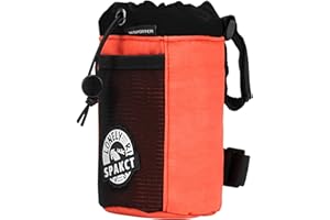 YSUJUAN Bike Cup Holder,Bike Stem Bag,Bike Water Bottle Holder,Bike Handlebar Bag,Waterproof Bicycle Frame Bag,Bike Bags for Bicycles,Bike Feed Bag,Bike Snack Bag (orange)