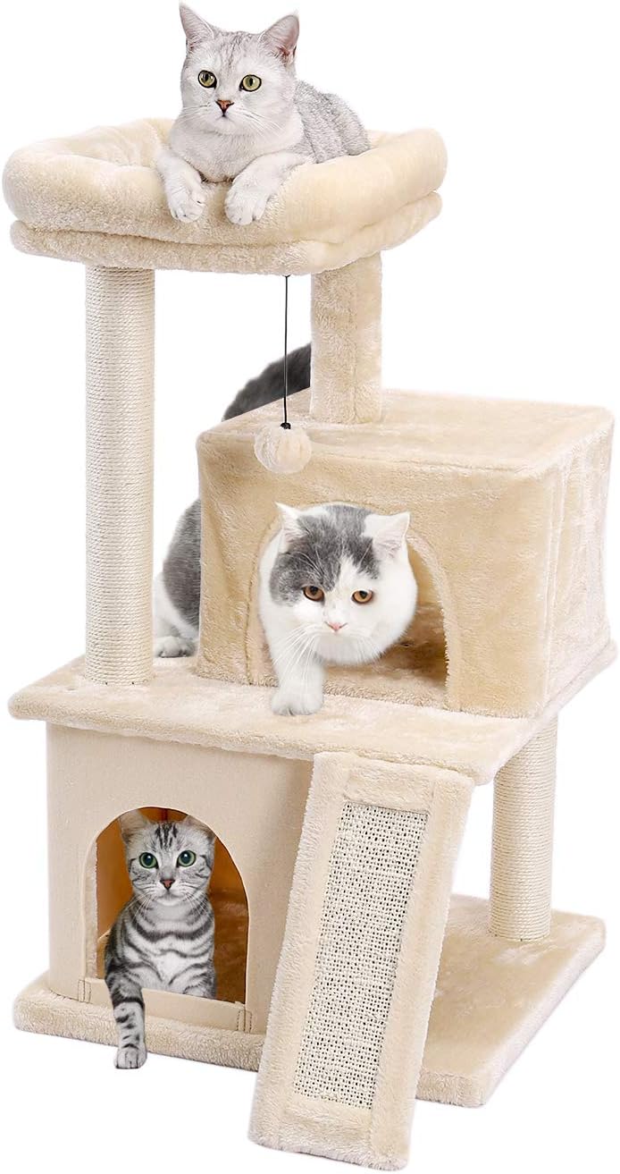 Amazon Brand Eono Cat Tree 86cm Sisal Scratching Post Kitten