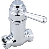Central Brass 0331-L1/2 Self-Close Straight Stop in Chrome