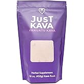 Just Kava Vanuatu Kava Powder Herbal Supplement for Relaxation 16 OZ (452g)