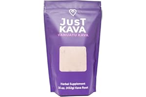 Just Kava Vanuatu Kava Powder Herbal Supplement for Relaxation 16 OZ (452g)