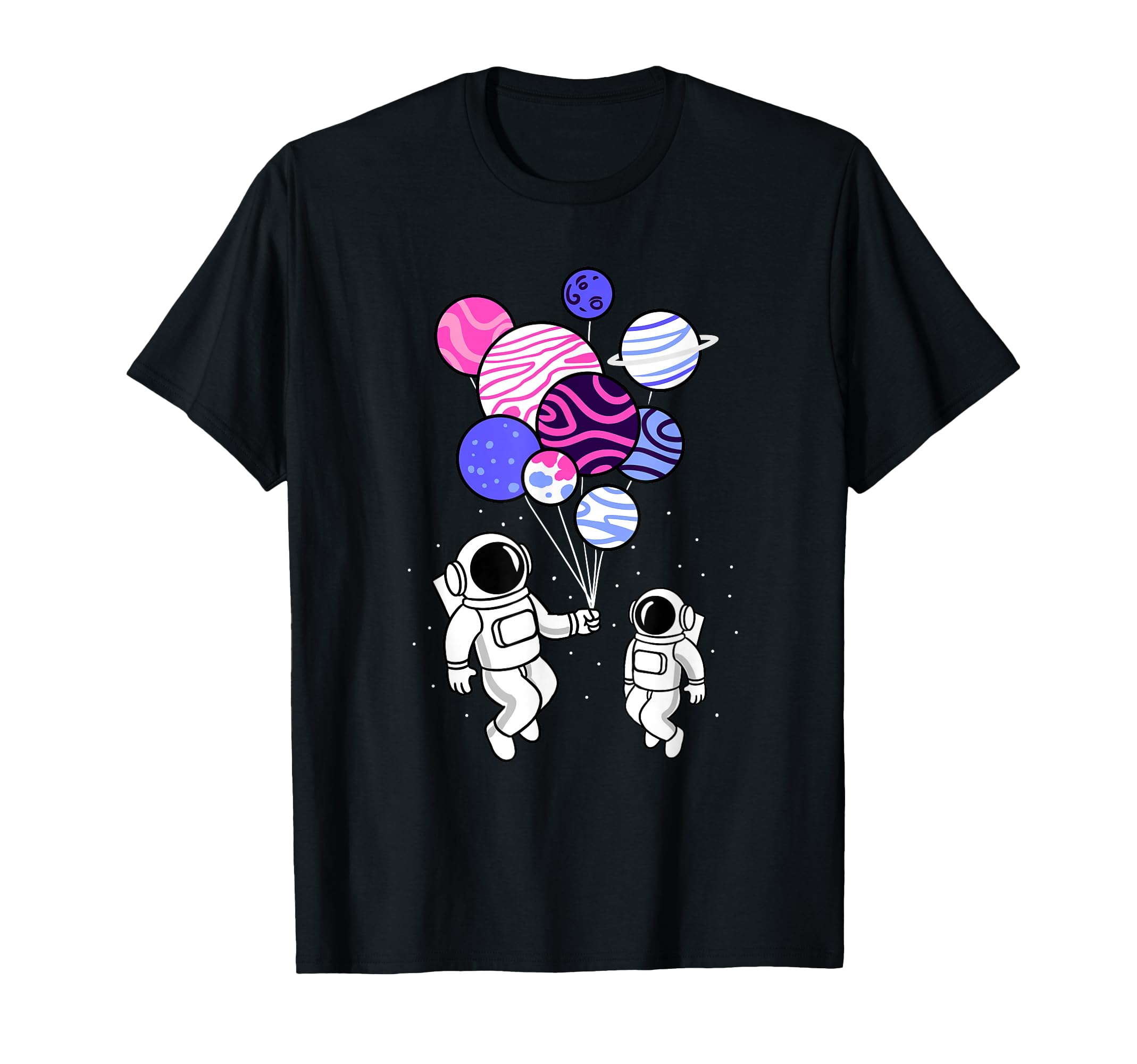 Astronaut Holding Omnisexual Planet Balloons Omnisexual T-Shirt