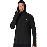 Roadbox Mens UPF 50+ Fishing Shirt, Long Sleeve UV Sun Protection Hoodies, Quick Dry Rash Guard for Hiking Outdoor Working