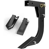 YITAMOTOR Heavy Duty Hitch Mounted Trencher w/ 2pc Replaceable Ripper Teeth | Hitch Lawn Ripper w/ 2" Receiver for ATV/UTV Tractor, Subsoiler, 16" Rigid Drop Shank w/Adjustable Depth