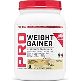 GNC Pro Performance Weight Gainer, Vanilla Ice Cream, 32.5 Oz, 5 Servings | Protein Powder for Targeted Macros, 50g Protein &amp; 115g Carbohydrate Blend, BCAA-Rich Formula, Gym Supplement