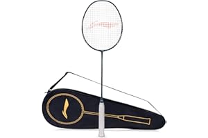 Li-Ning G-Force X5 Carbon Fibre Badminton Racket with Free Full Cover(82 Grams, 28 Lbs) (Cool Grey::White)