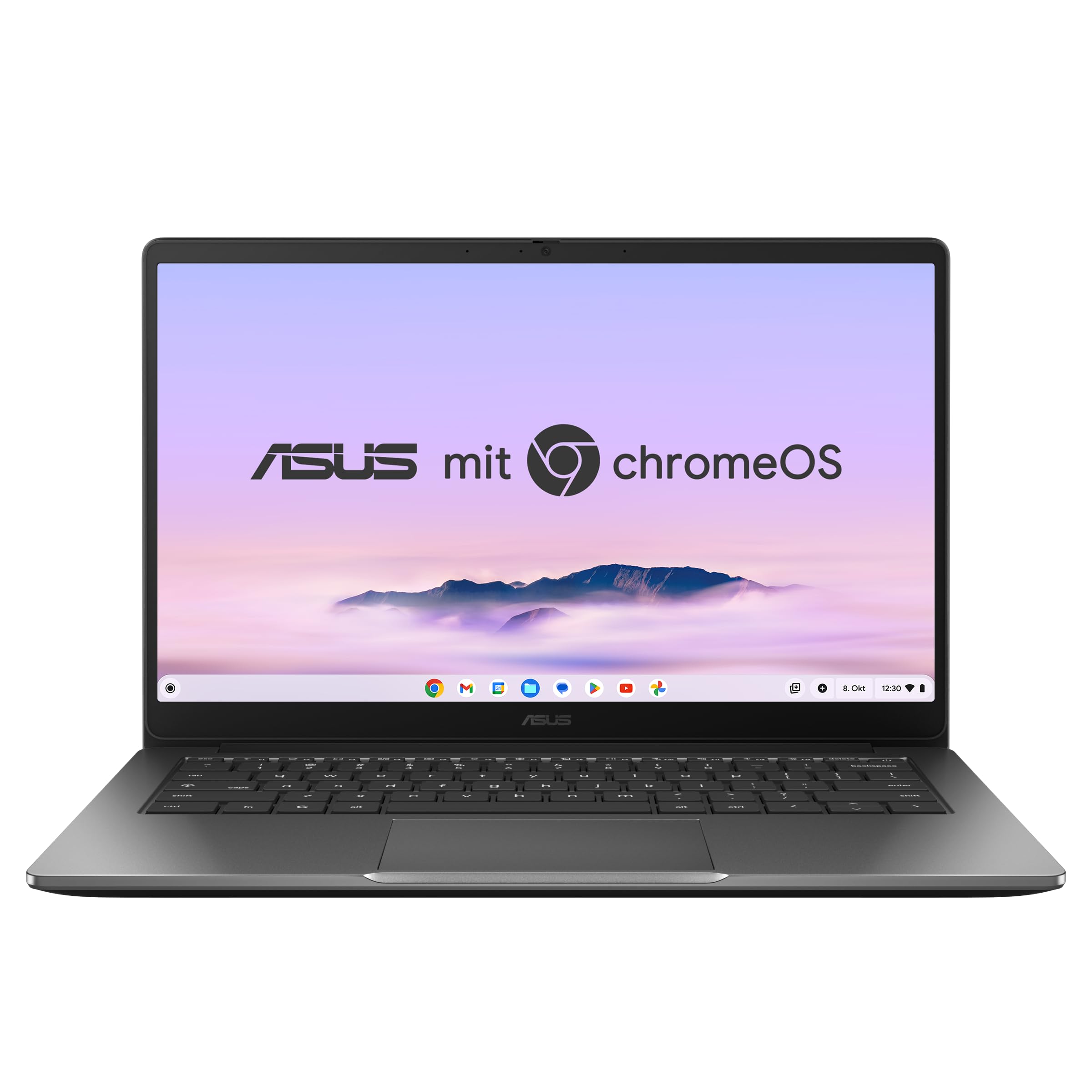 ASUS Chromebook Plus CX14 CX1405CTA Laptop | 14" FHD 16:9 IPS Display | Intel Core 3-N355 | 8GB RAM | 128GB eMMC | Intel UHD | ChromeOS | QWERTZ | Rock Grey (AC Adapter Sold Separately)