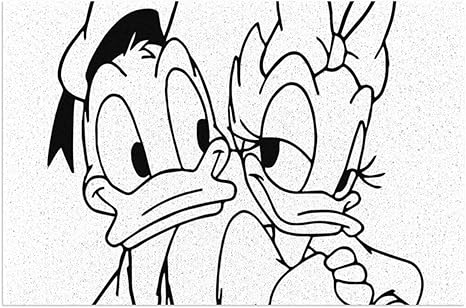 Amazon ドナルドダックとデイジーダック 玄関マット 屋外 屋内 薄型 おしゃれ かわいい 泥落とし 洗える 滑り止め ドアマット 業務用 家庭用 玄関マット オンライン通販