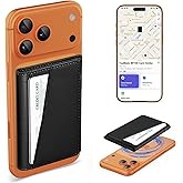 TopMade for Magsafe Wallet, Works with Apple Find My, Strongest Magnetic Wallet for iPhone 17/16/15/14/13/12 Series, Leather Magnetic Card Holder with Tracker, 7 Cards Holder, RFID Blocking, Black