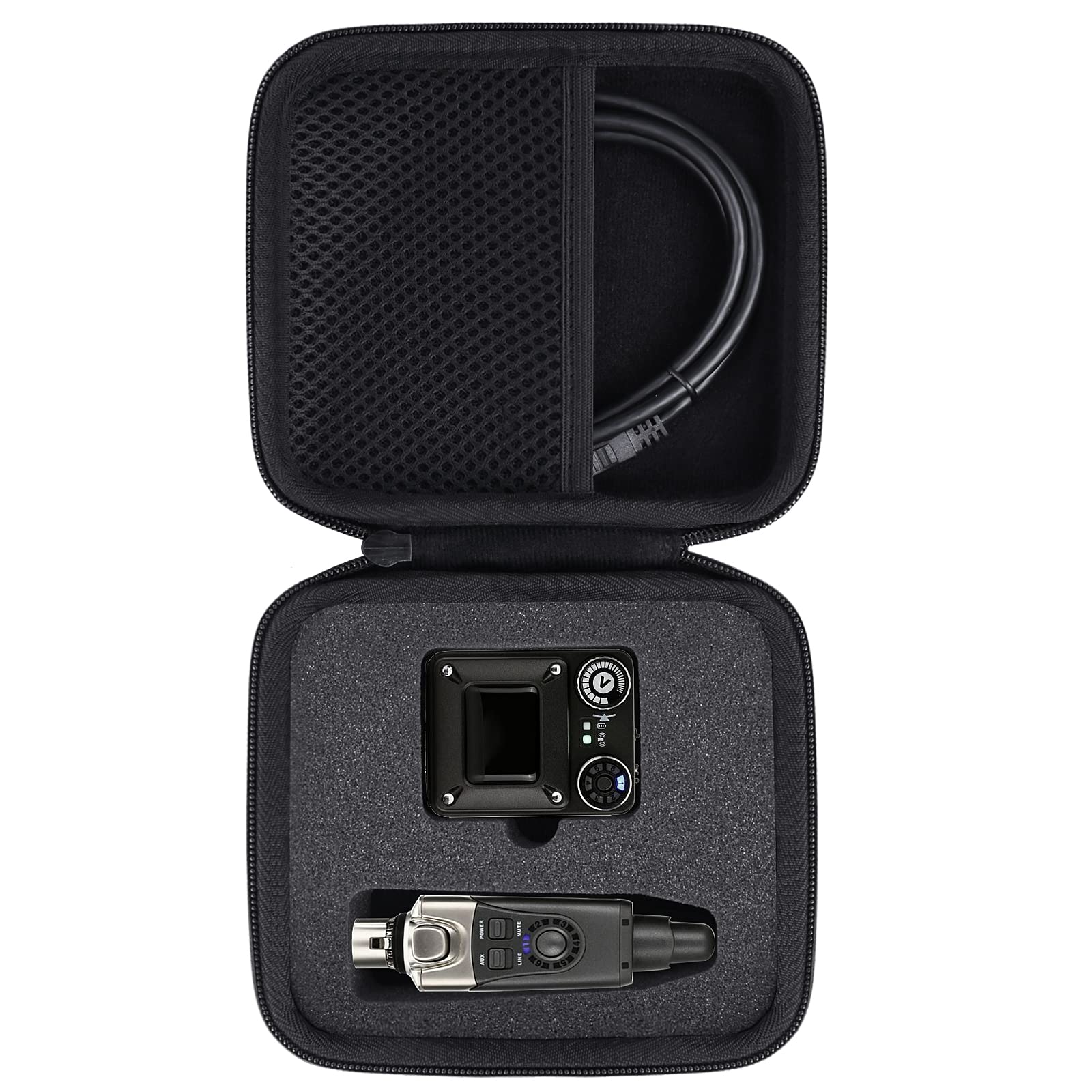 co2CREA Hard Travel Case for Xvive U4 U4R in-Ear Monitoring System IEM System Transmitter Beltpack Receiver (Case Only,Excluding Receiver)