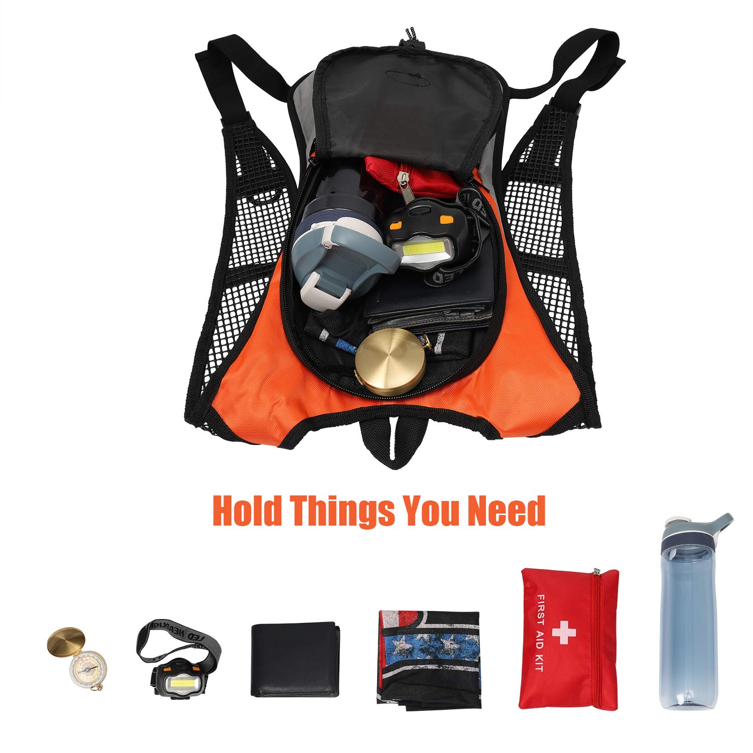 iOutdoor Products Zaini per Ciclismo Zaini Sportivi 5L Zaino della Spalla Resistente all\'Acqua Traspirante Ultraleggero Alpinismo Viaggi