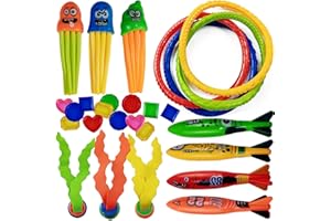 RONYOUNG 50PCS/Set Pool Diving Toys, Kids Swimming Pool Toys, Toddler/Kids Pool Toys, Swim Toys, Pool Dive Toys - Pool Games for Kids - Dive Toys for Pool for Kids, Toddlers, Adults, Family, All Ages