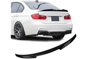 BDBO Rear Spoiler Wings for BMW F30 3 Series Sedan 2012-2018 & F80 M3 Sedan 2014-2019, M4 Style Trunk Spoiler Wing Trunk Tail Rear Trunk Lid ，Glossy Black Style Performance