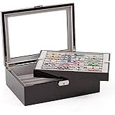 Black Double Layer Jewelry Cufflinks Storage Presentation Box / Case by Cuff-Daddy