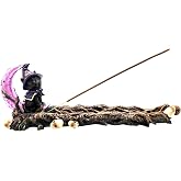 Fantasy Gifts Magical Witch Cat Incense Burner – Decorative Resin Black Cat Holder for Stick Incense | Gothic Witchy Home Décor for Meditation, Rituals & Gift Giving