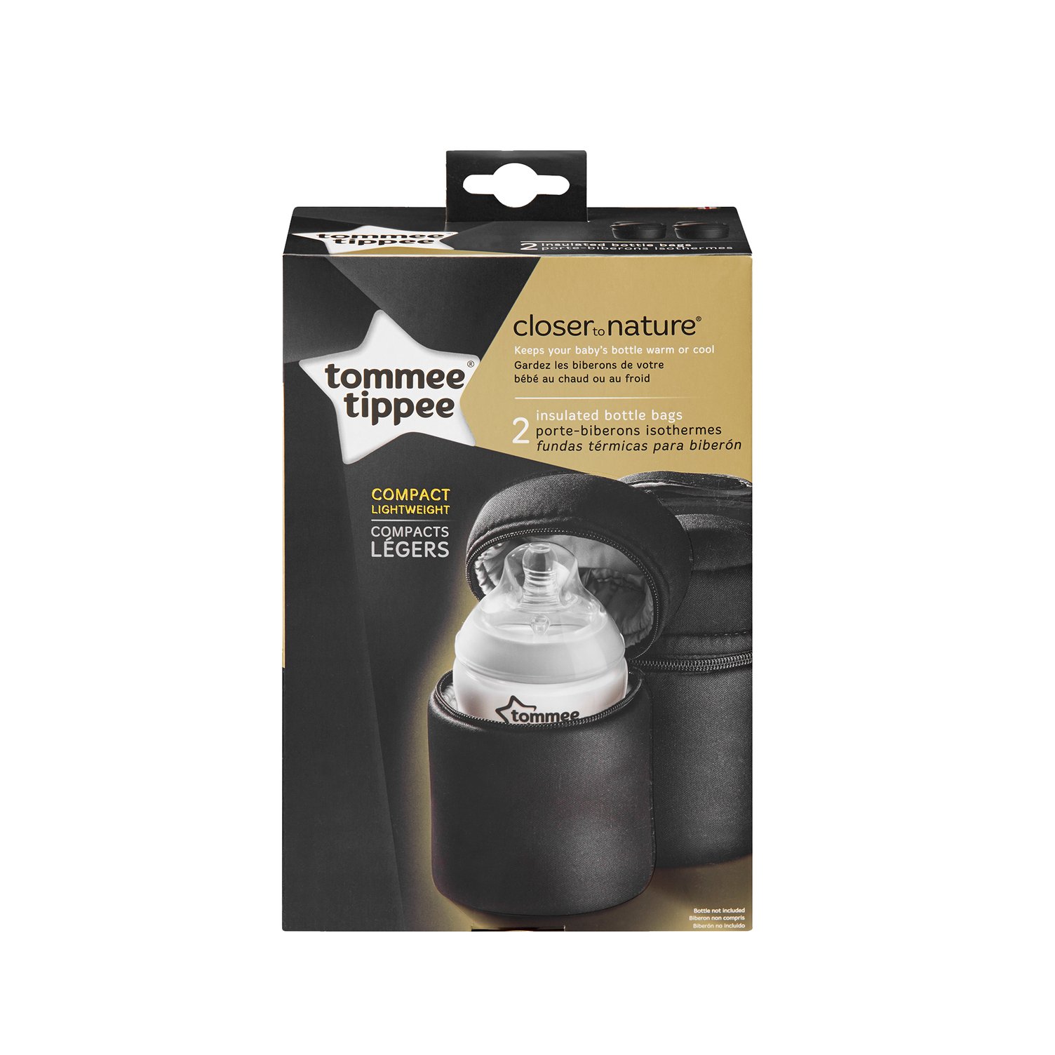 Tommee Tippee Insulated Bottle Bag and Bottle Cooler Keeps Cold or
