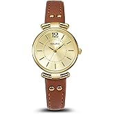 AIKURIO Women's Leather Strap Watch, Womens Watch Wristwatch for Women