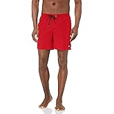 Quiksilver Men's Solid Elastic Waist Volley Boardshort Swim Trunk Bathing Suit