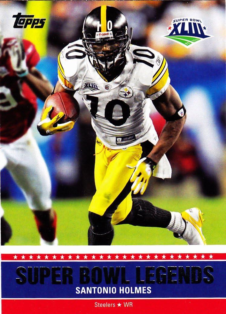 2011 TOPPS FOOTBALL SANTONIO HOLMES SUPER BOWL LEGENDS