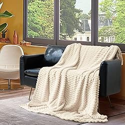 Vessia Flannel Fleece Throw Blanket(50x70 inch), 3D