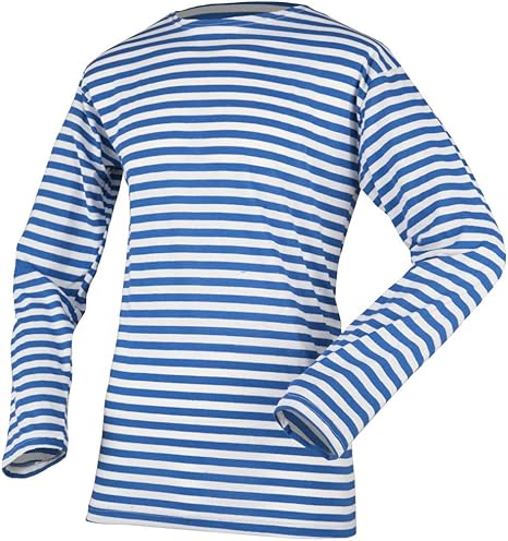 Amazon 実物 ロシア軍 Vdv 空挺部隊 ロシア製 テルニャシュカ サマーボーダーシャツ ブルー M 戦闘服 通販