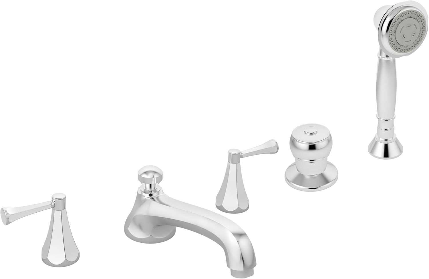 Symmons Srt 4572 Canterbury 2 Handle Deck Mount Roman Tub Faucet