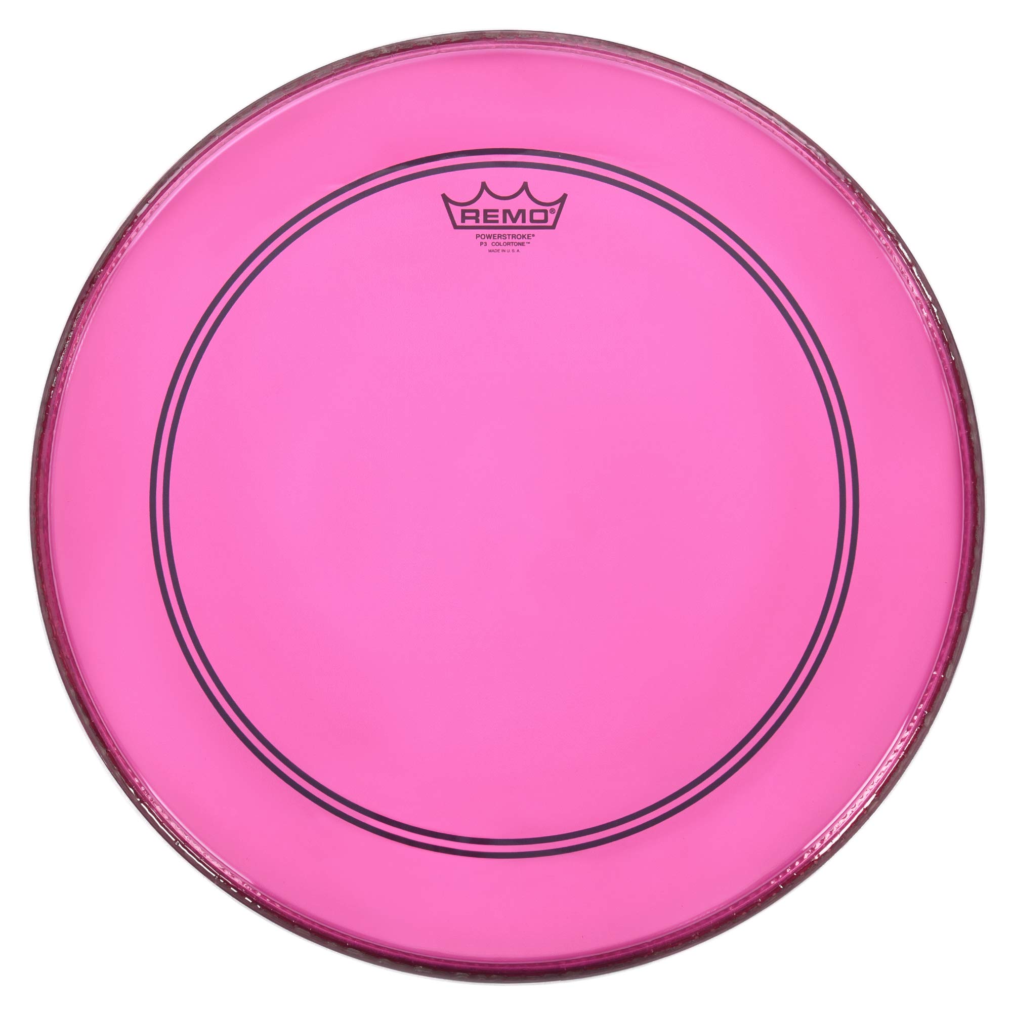 Remo Colortone Powerstroke 3 Clear Drum Head 20 Inches P3-1320-CT-PK Pink