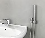 WENKO Wash Basin Shower with Duo Hook - Polished Silver Brass - 170cm Hose view 8