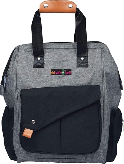 Kidsafebelt - Diaper Bag - Grey