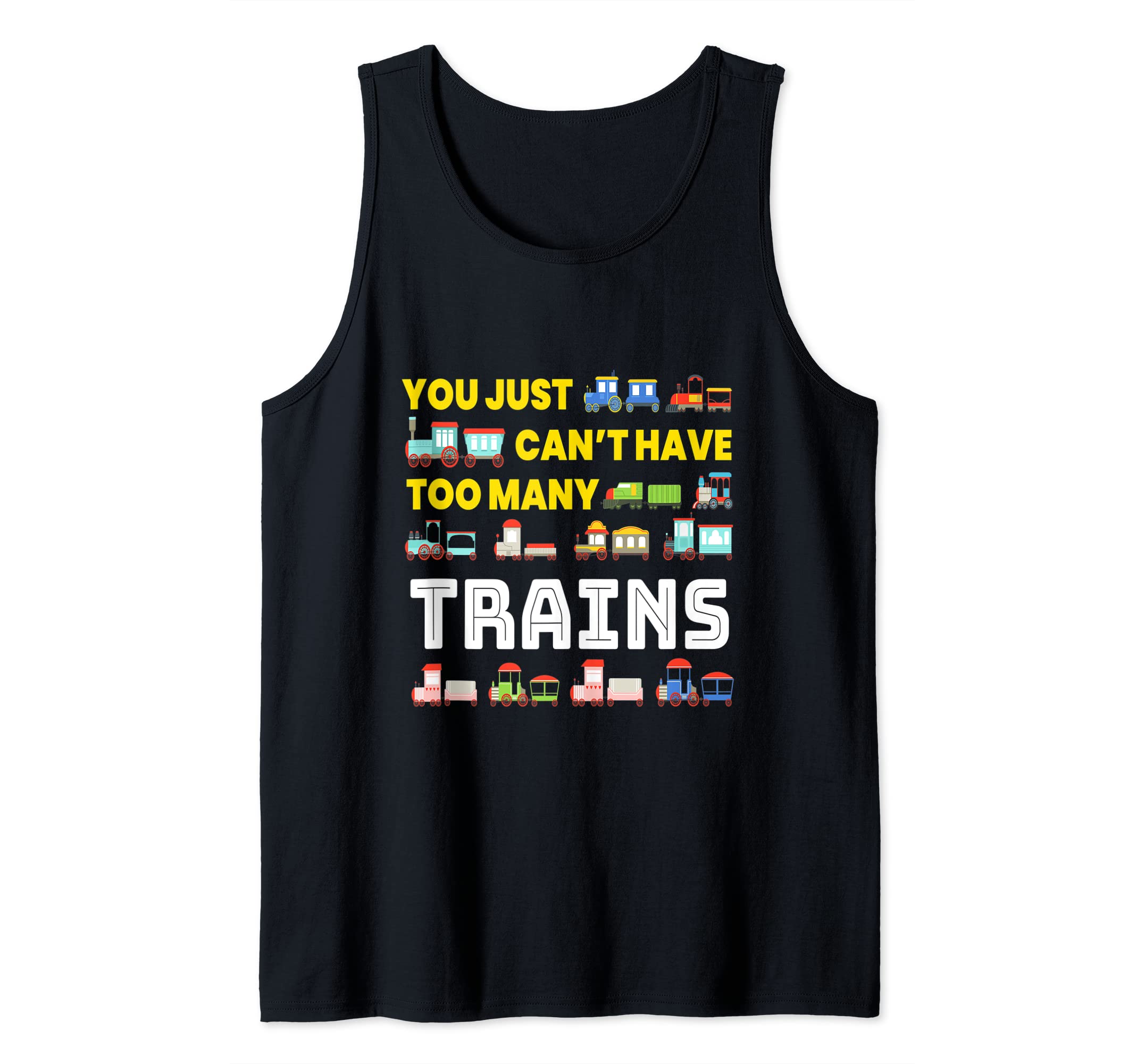 Too Many Trains I Model Railway Railroaders Trains Children Tank Top