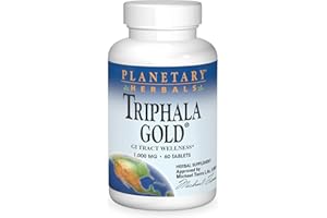 Planetary Herbals Triphala Gold 1000mg - 60 Tablets