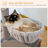 PAWZ Road Small Cat Tree 73cm Indoor Activity Tower Grey with Scratching Posts view 4