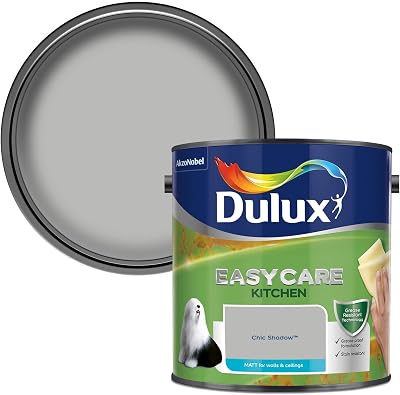 Dulux Easycare Kitchen Matt Emulsion Paint Chic Shadow 2.5L Walls Ceilings