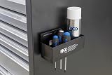 BGS 67156 Magnetic Can Storage Tray 210mm Holds 3 Spray Cans Screwdriver Holes view 2
