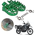 JFG RACING Motorcycle FootPegs Foot Pegs Pedals Rests CNC for KLR 650 KLR650 1987-2018 2021-2024 Green