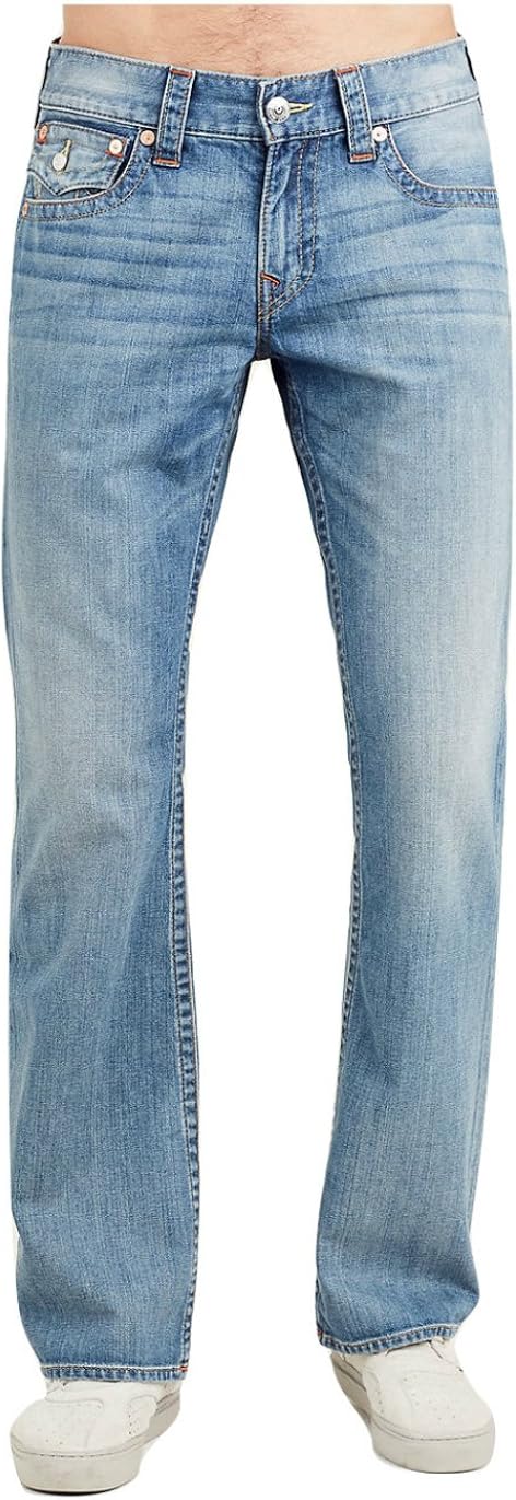 True Religion Men's Bootcut Jeans w/Flaps in Rock Sand (46) at Amazon Menâs Clothing store