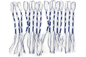 Cyprinus Carpio Jewish Traditional Tzitzits Set for Pants/Jeans Tzitzits Tassels Prayer Shawl Accessories Blue and White Home