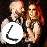 Jagowa Black Whip Prop 30cm Catwoman Cosplay Leather Polo Novelty Whip view 4