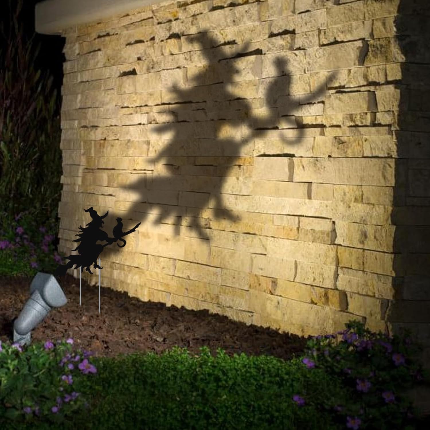 Yard Signs - Halloween Decorations Yard Signs Cardboard Scary Witch Garden Stakes Decor Outdoor Lawn Halloween Decor Party Supplies