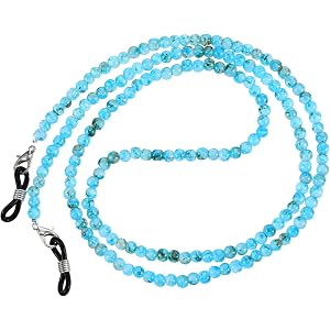 Quvvarly 1 Pack Colorful Acrylic Eyeglasses Chain | Around Neck Wear Eyewear Retainer for Daily Home Outdoor Commuting Walkin