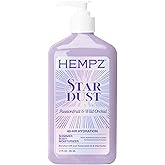 Hempz NEW Star Dust Body Lotion, Iridescent Glow Shimmer, Passionfruit and Wild Orchid, Hydrating and Nourishing Moisturizer, 17 oz.