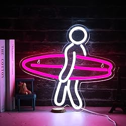Surfer Neon Sign for Bedroom Wall Decor USB